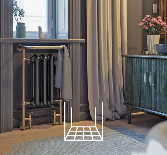 Floorstanding-Traditional-Period-Victorian-Classic-British-Heated-Towel-Rails-Collection