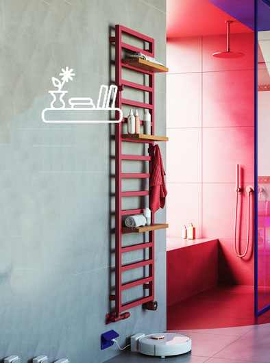 Functional-Wooden-Sehlves-Heated-Towel-Rail-Collection