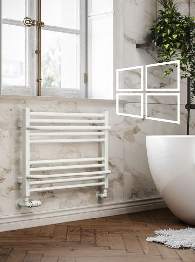 Heated-Towel-Rails-with-Matching-Profile-Radiators-Collections