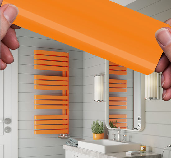 Orange-Heated-Towel-Rails-Collection