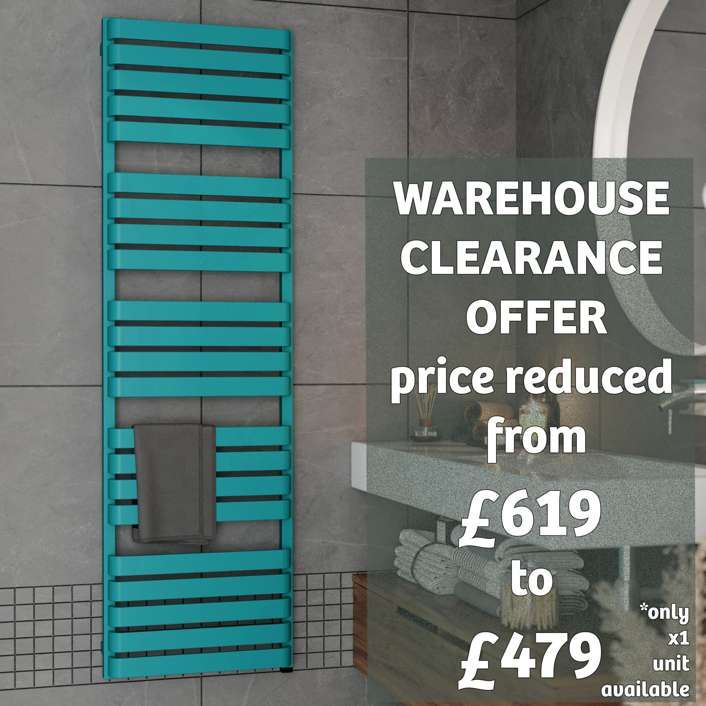 clearance_01_Terma-WARP-T-ONE-_internalised-element-45_60-deg._-1695h-x-500w_mm_-800w-Electric-Towel-Rail_-Matt-Teal-_RAL-5018_5f0d7be3-b63e-4d95-89b3-374f63170f93