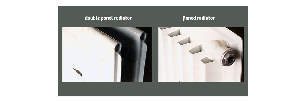 double panel versus finned radiator