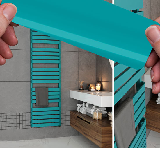 electric-towel-rails-in-teal-blue