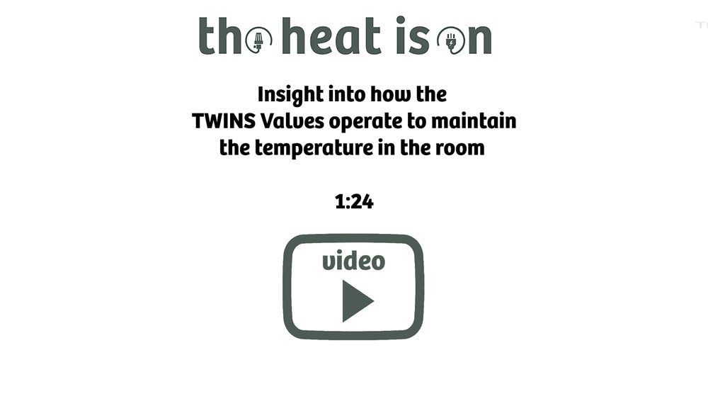 Insight into how the 
Terma TWINS Valves operate to maintain
the temperature in the room 